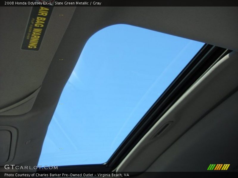 Slate Green Metallic / Gray 2008 Honda Odyssey EX-L