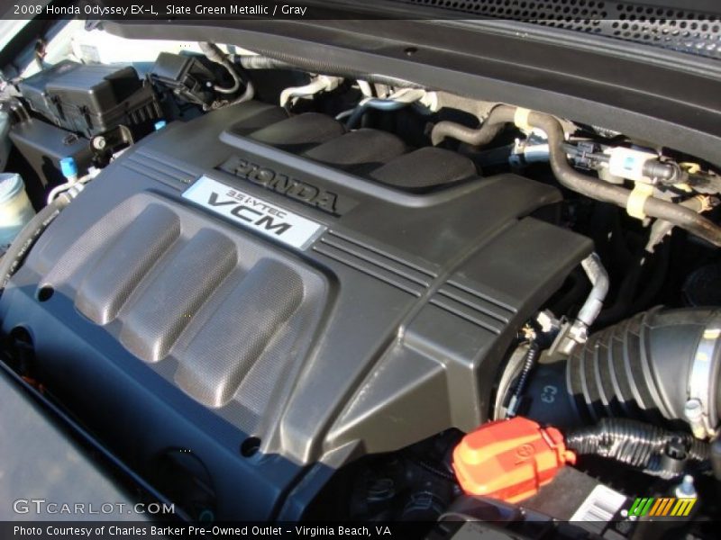 Slate Green Metallic / Gray 2008 Honda Odyssey EX-L