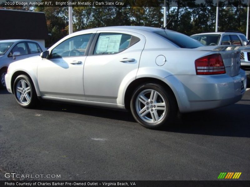 Bright Silver Metallic / Dark Slate Gray 2010 Dodge Avenger R/T