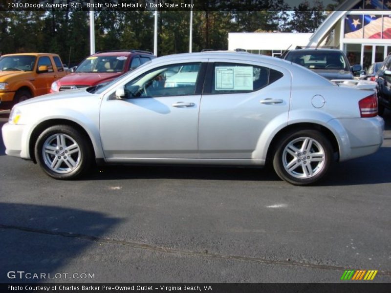 Bright Silver Metallic / Dark Slate Gray 2010 Dodge Avenger R/T