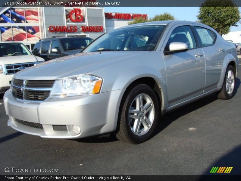 Bright Silver Metallic / Dark Slate Gray 2010 Dodge Avenger R/T