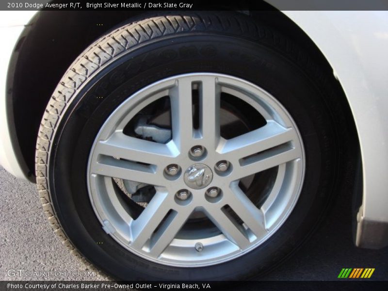 Bright Silver Metallic / Dark Slate Gray 2010 Dodge Avenger R/T