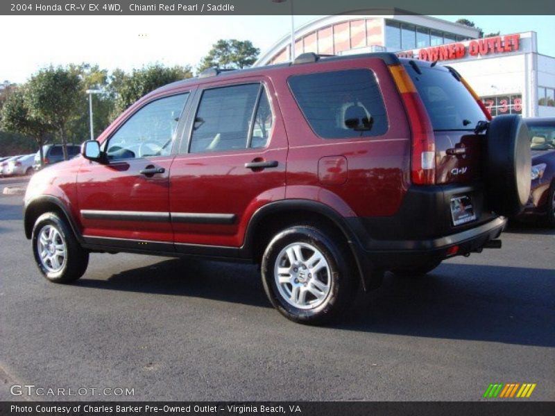Chianti Red Pearl / Saddle 2004 Honda CR-V EX 4WD