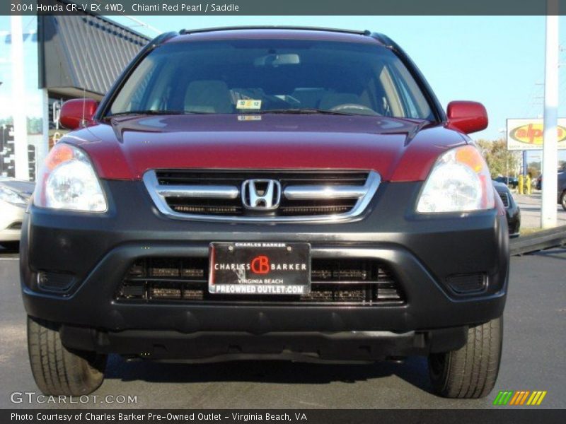 Chianti Red Pearl / Saddle 2004 Honda CR-V EX 4WD