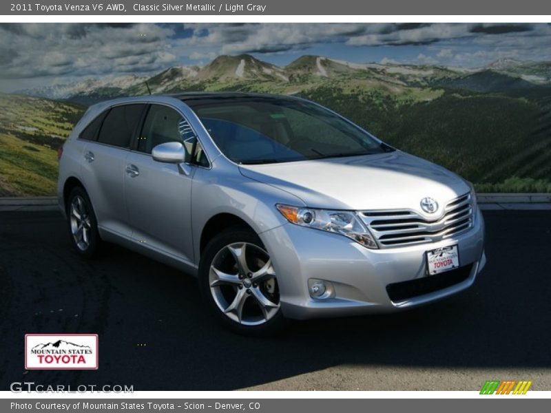 Classic Silver Metallic / Light Gray 2011 Toyota Venza V6 AWD