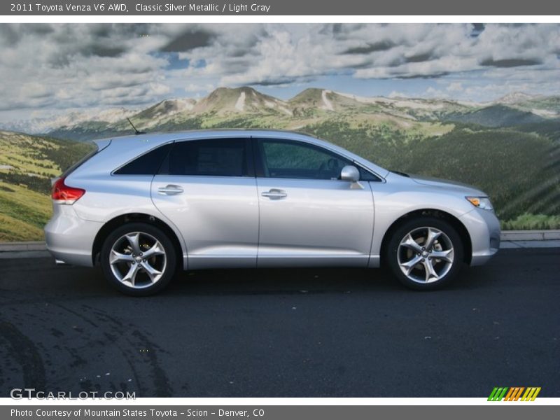 Classic Silver Metallic / Light Gray 2011 Toyota Venza V6 AWD