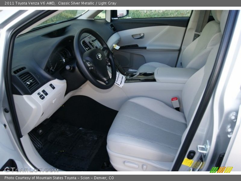Classic Silver Metallic / Light Gray 2011 Toyota Venza V6 AWD