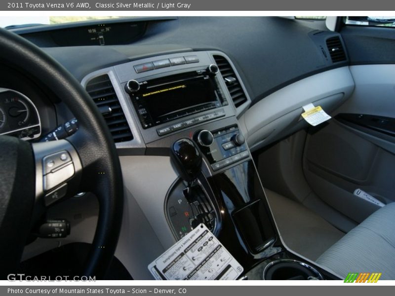 Classic Silver Metallic / Light Gray 2011 Toyota Venza V6 AWD