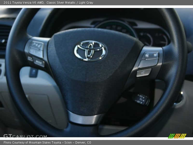 Classic Silver Metallic / Light Gray 2011 Toyota Venza V6 AWD