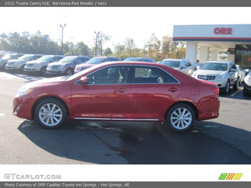 Barcelona Red Metallic / Ivory 2012 Toyota Camry XLE