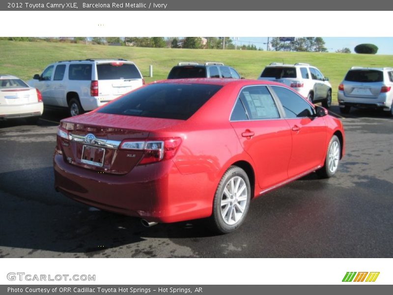 Barcelona Red Metallic / Ivory 2012 Toyota Camry XLE