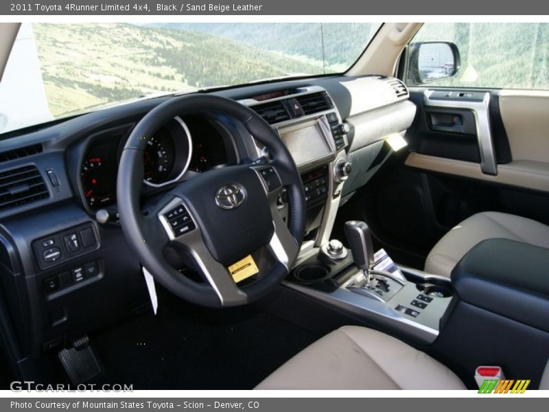 Black / Sand Beige Leather 2011 Toyota 4Runner Limited 4x4
