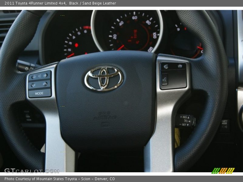 Black / Sand Beige Leather 2011 Toyota 4Runner Limited 4x4