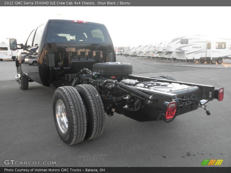  2012 Sierra 3500HD SLE Crew Cab 4x4 Chassis Onyx Black