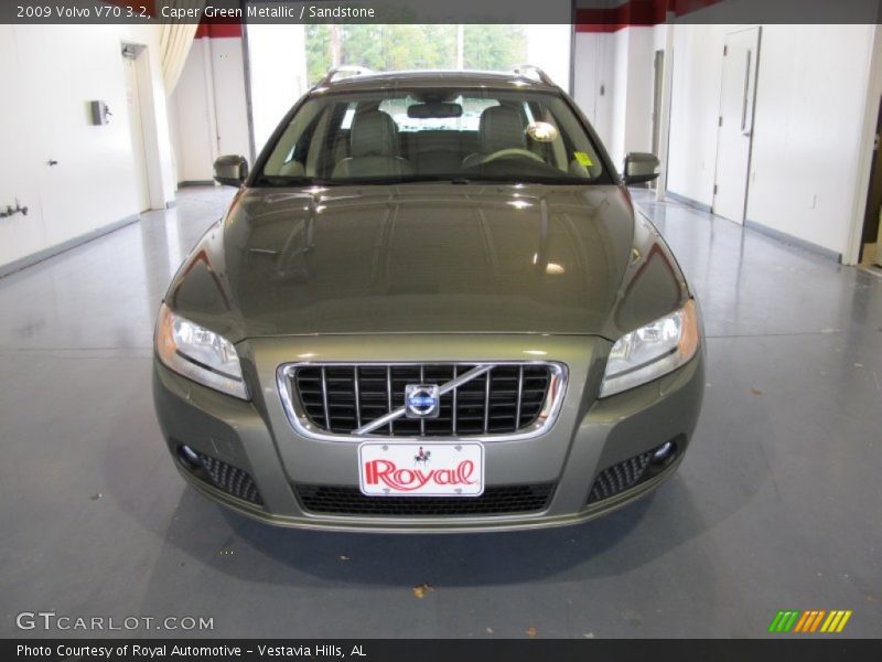 Caper Green Metallic / Sandstone 2009 Volvo V70 3.2