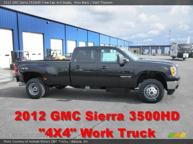 Onyx Black / Dark Titanium 2012 GMC Sierra 3500HD Crew Cab 4x4 Dually