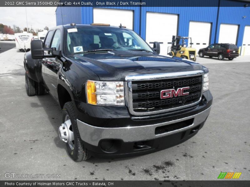 Onyx Black / Dark Titanium 2012 GMC Sierra 3500HD Crew Cab 4x4 Dually