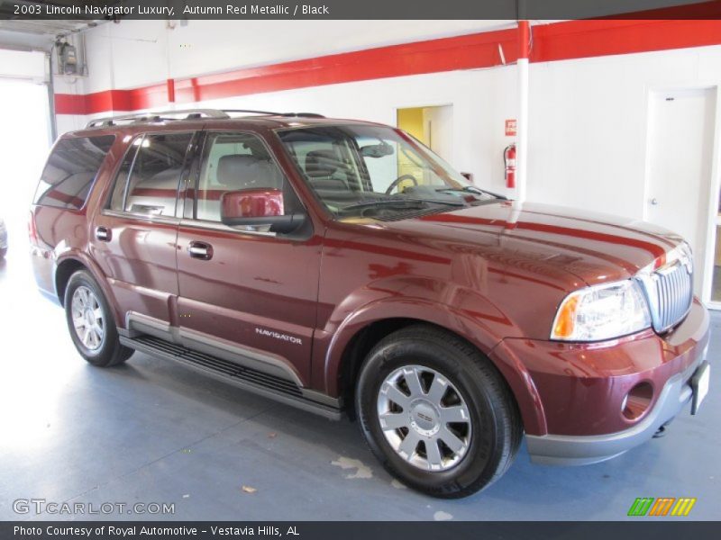 Autumn Red Metallic / Black 2003 Lincoln Navigator Luxury