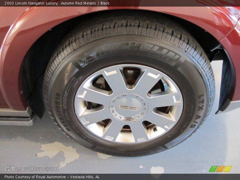 Autumn Red Metallic / Black 2003 Lincoln Navigator Luxury