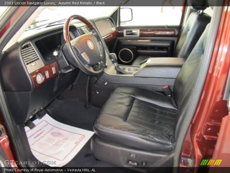 Autumn Red Metallic / Black 2003 Lincoln Navigator Luxury