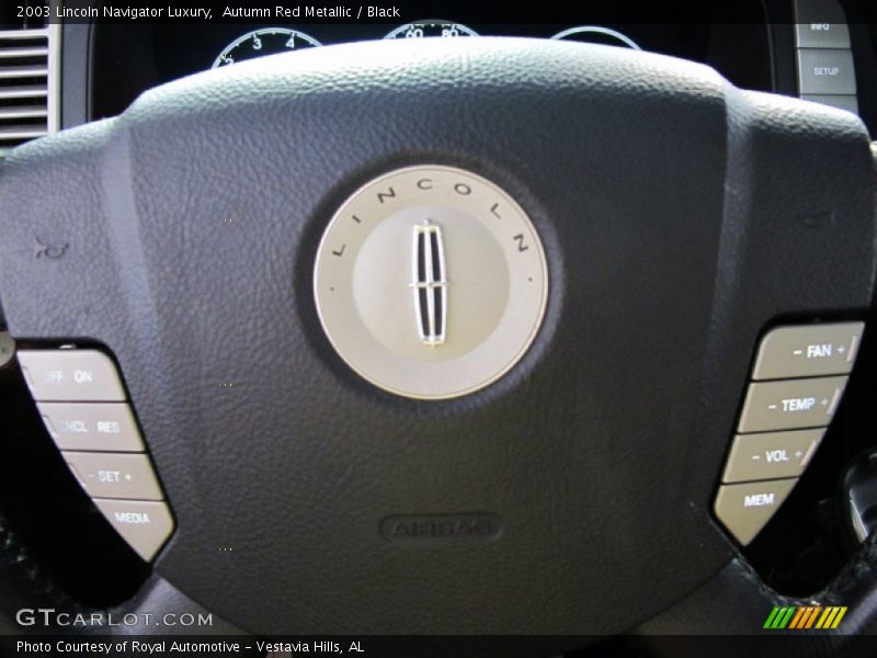 Autumn Red Metallic / Black 2003 Lincoln Navigator Luxury