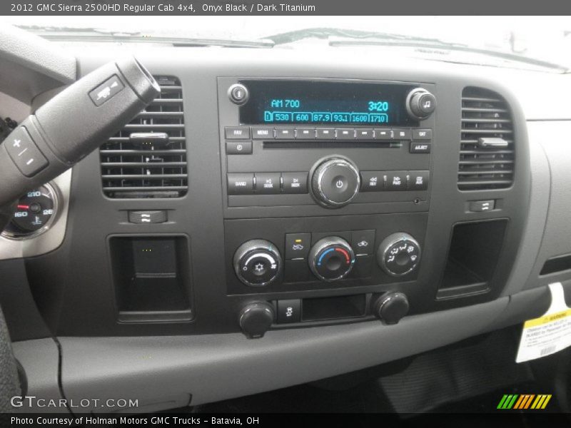 Onyx Black / Dark Titanium 2012 GMC Sierra 2500HD Regular Cab 4x4