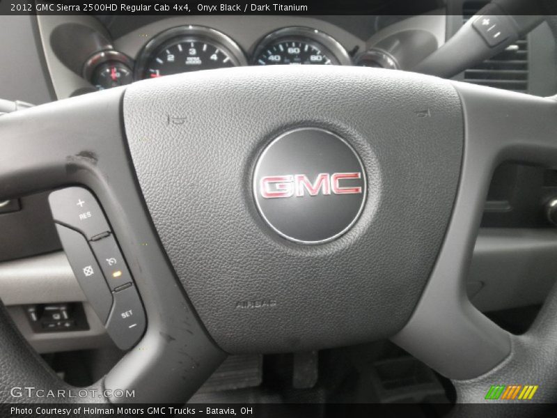 Onyx Black / Dark Titanium 2012 GMC Sierra 2500HD Regular Cab 4x4