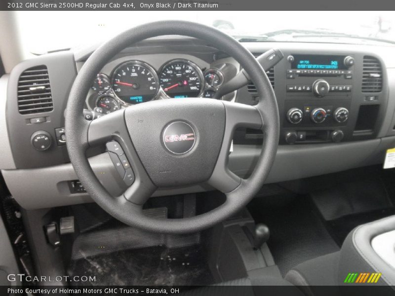 Onyx Black / Dark Titanium 2012 GMC Sierra 2500HD Regular Cab 4x4