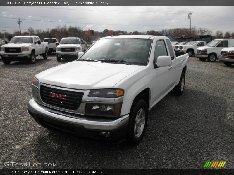 Summit White / Ebony 2012 GMC Canyon SLE Extended Cab