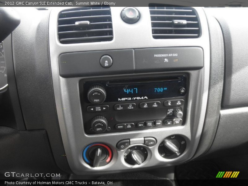 Summit White / Ebony 2012 GMC Canyon SLE Extended Cab