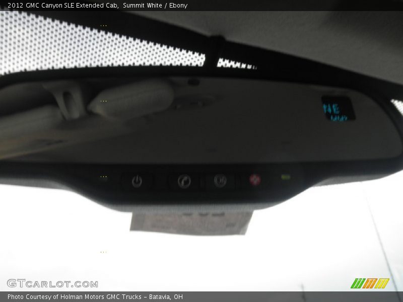 Summit White / Ebony 2012 GMC Canyon SLE Extended Cab