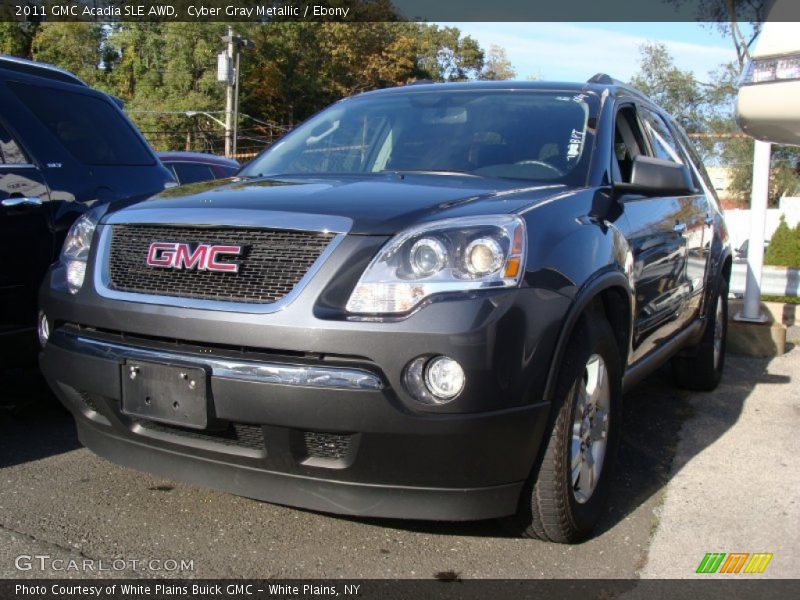 Cyber Gray Metallic / Ebony 2011 GMC Acadia SLE AWD
