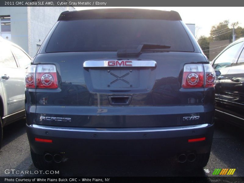 Cyber Gray Metallic / Ebony 2011 GMC Acadia SLE AWD