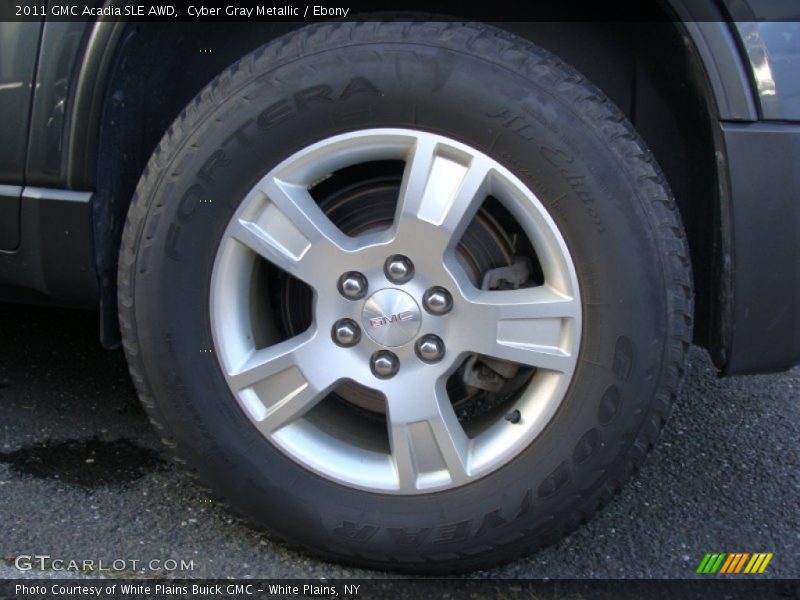 Cyber Gray Metallic / Ebony 2011 GMC Acadia SLE AWD