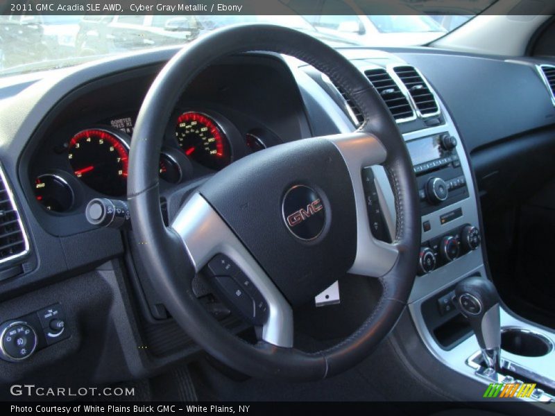 Cyber Gray Metallic / Ebony 2011 GMC Acadia SLE AWD