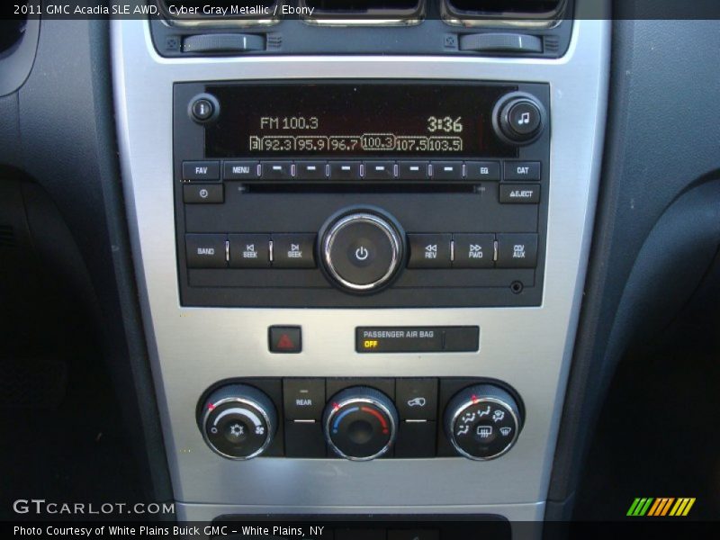 Cyber Gray Metallic / Ebony 2011 GMC Acadia SLE AWD