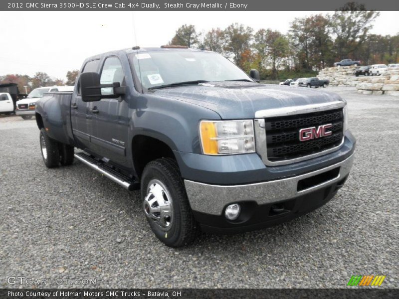 Front 3/4 View of 2012 Sierra 3500HD SLE Crew Cab 4x4 Dually