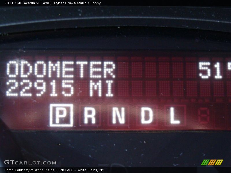 Cyber Gray Metallic / Ebony 2011 GMC Acadia SLE AWD