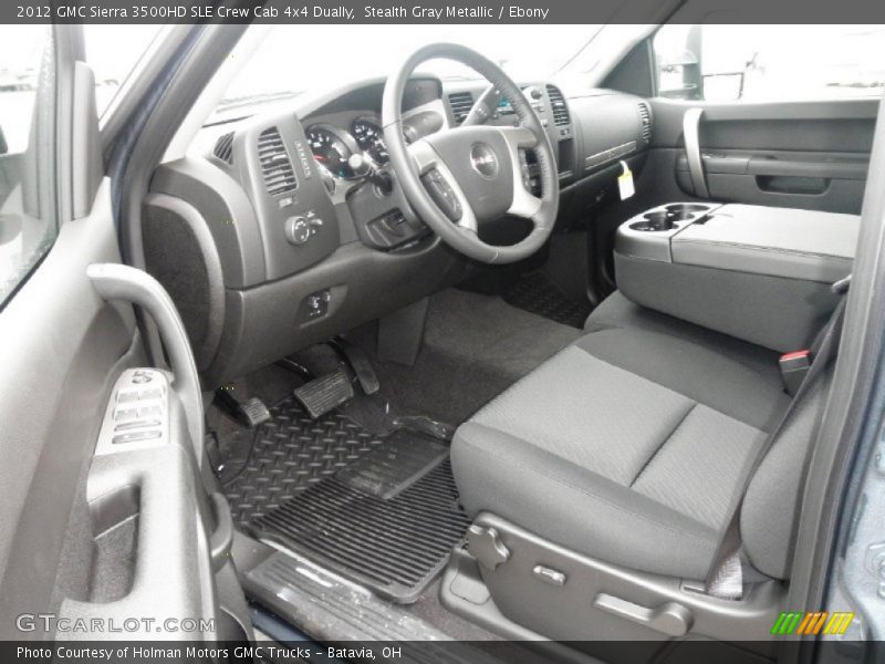  2012 Sierra 3500HD SLE Crew Cab 4x4 Dually Ebony Interior