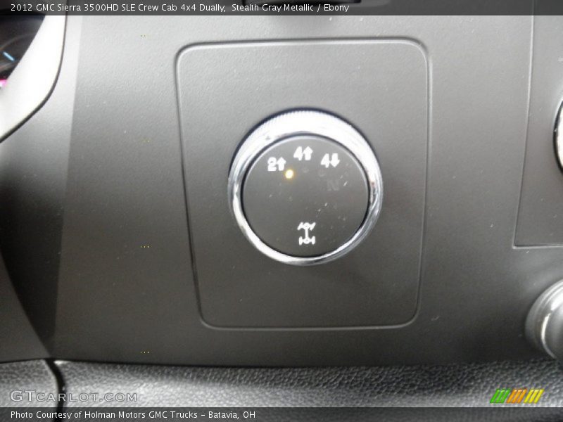 Stealth Gray Metallic / Ebony 2012 GMC Sierra 3500HD SLE Crew Cab 4x4 Dually