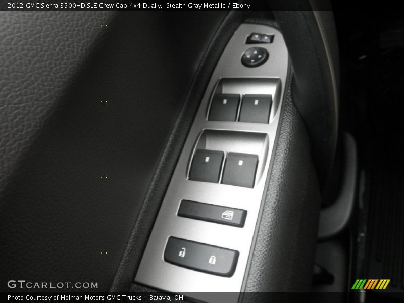 Stealth Gray Metallic / Ebony 2012 GMC Sierra 3500HD SLE Crew Cab 4x4 Dually