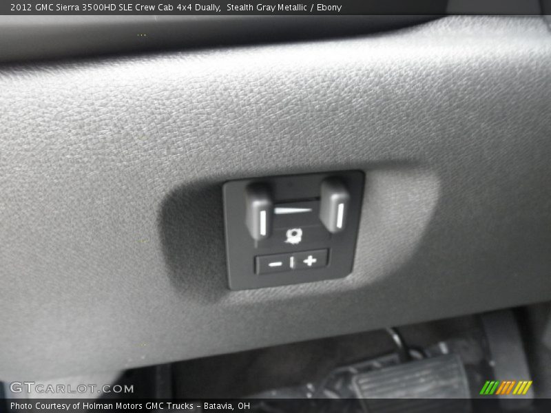 Stealth Gray Metallic / Ebony 2012 GMC Sierra 3500HD SLE Crew Cab 4x4 Dually