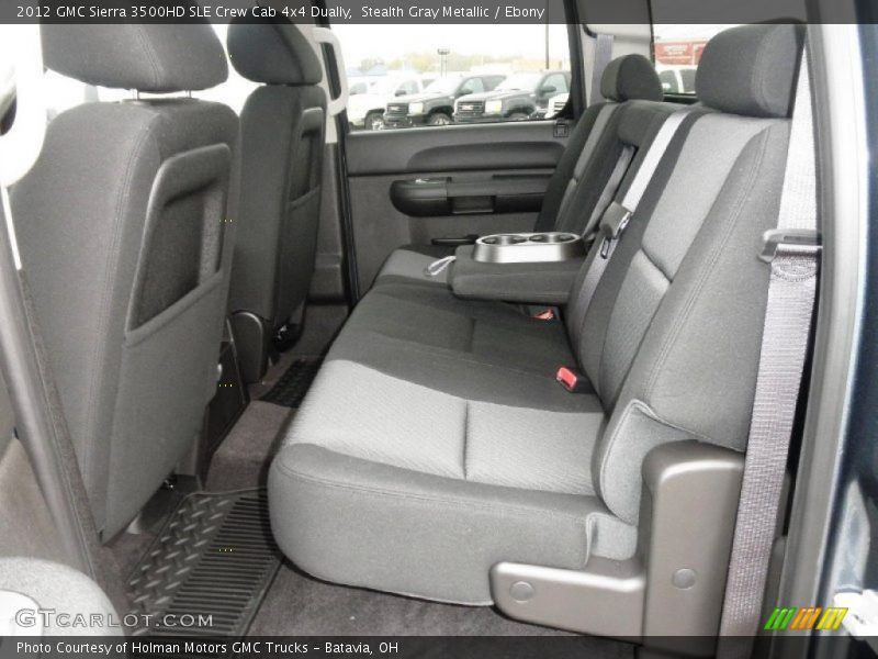 Stealth Gray Metallic / Ebony 2012 GMC Sierra 3500HD SLE Crew Cab 4x4 Dually