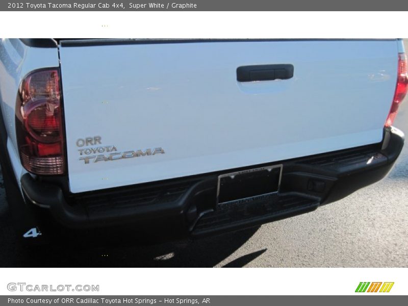 Super White / Graphite 2012 Toyota Tacoma Regular Cab 4x4