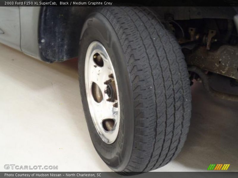 Black / Medium Graphite Grey 2003 Ford F150 XL SuperCab