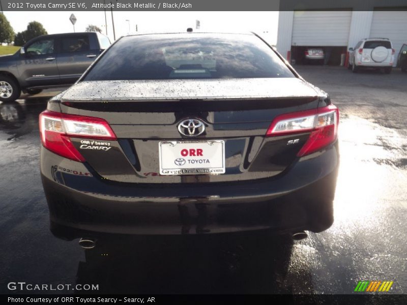 Attitude Black Metallic / Black/Ash 2012 Toyota Camry SE V6