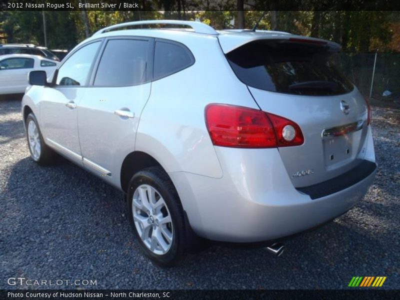 Brilliant Silver / Black 2012 Nissan Rogue SL