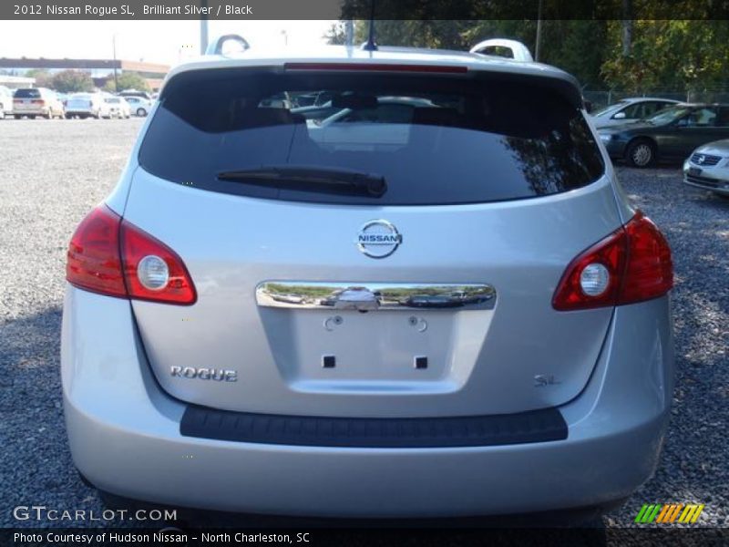 Brilliant Silver / Black 2012 Nissan Rogue SL