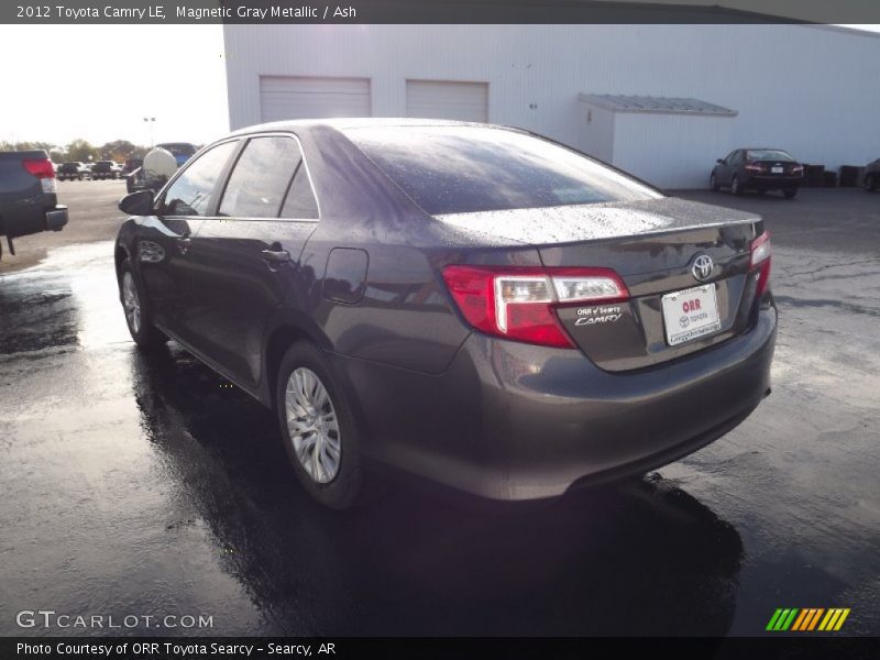 Magnetic Gray Metallic / Ash 2012 Toyota Camry LE