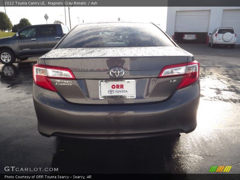 Magnetic Gray Metallic / Ash 2012 Toyota Camry LE